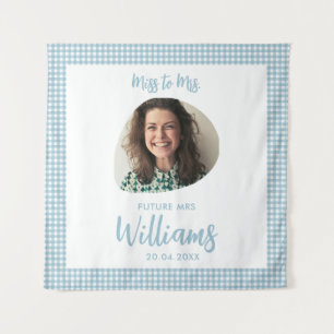 Fräulein zur Mrs Banner Boho Brautparty Wandteppich