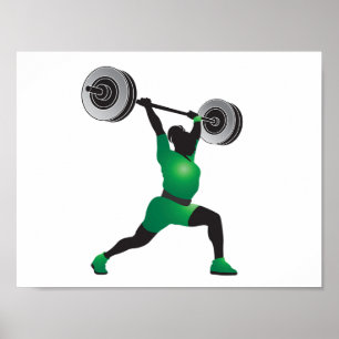 FrauWeightlifting Poster
