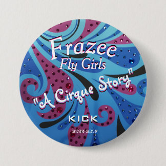 Frazee Fliegen-Mädchen 3" Fan-Knopf Button