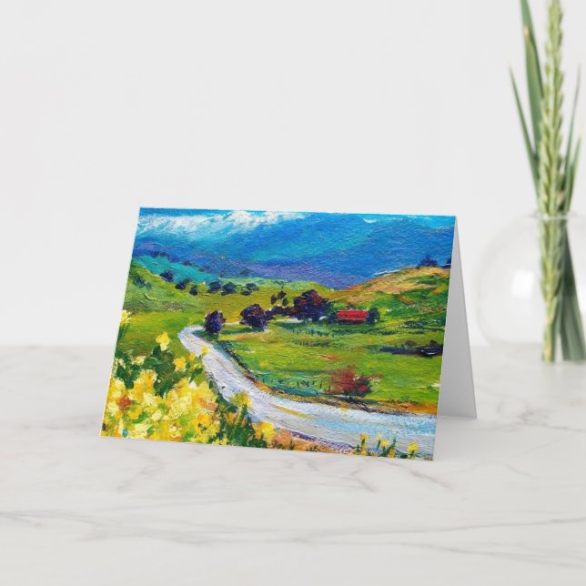 Frazier Tal-Frühjahr-12x18 Gruß-Karte Karte (Vorderseite)