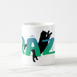 FRAZZ! Schwarze Katzen-Tasse Kaffeetasse