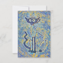 Frazzle Cat Notecard Dankeskarte