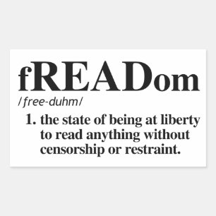 Freaddefinition Rechteckiger Aufkleber
