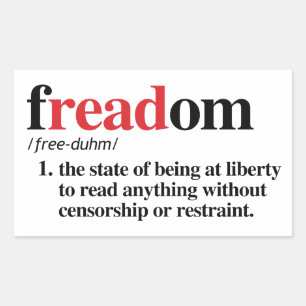 Freaddefinition Rechteckiger Aufkleber