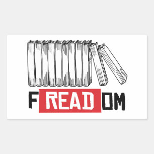 FREADOM RECHTECKIGER AUFKLEBER