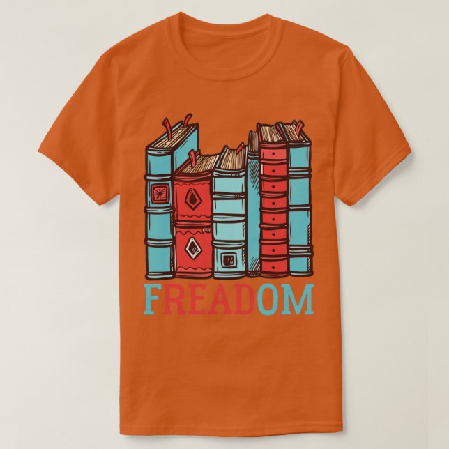 Freadom verboten Bücher Woche Buchwürmer und Bucha T-Shirt (Design vorne)