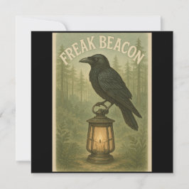 Freak Beacon Raven Einladungskarte