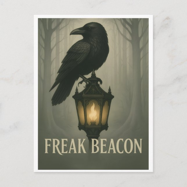 Freak Beacon Raven Postcard Postkarte (Vorderseite)