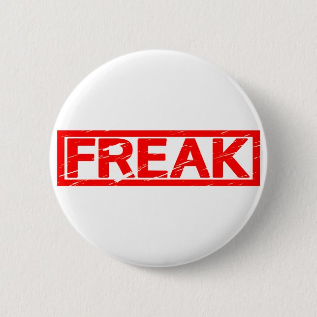 Freak Briefmarke Button (Vorderseite)