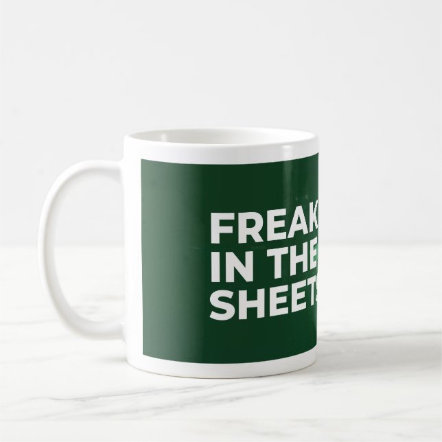 Freak dans les feuilles Drôle Excel café Mug (Gauche)