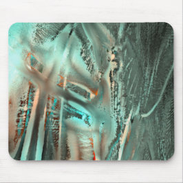 Freak graue cyan Textur & raue digitale Ausblendun Mousepad