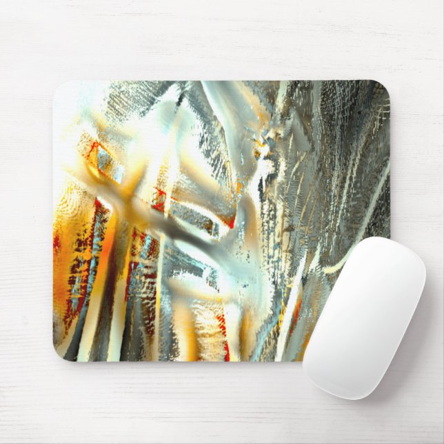 Freak graue Texturbrennteile bis zum digitalen Aus Mousepad (Mit Mouse)