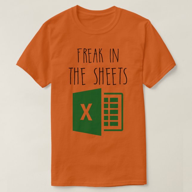 Freak in den Blättern Funny Coworker Accountant T-Shirt (Design vorne)