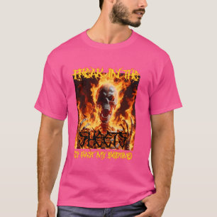 Freak in den Blättern Funny Cringe Hard Skeleton M T-Shirt