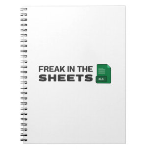 Freak in den Blättern Notebook Notizblock