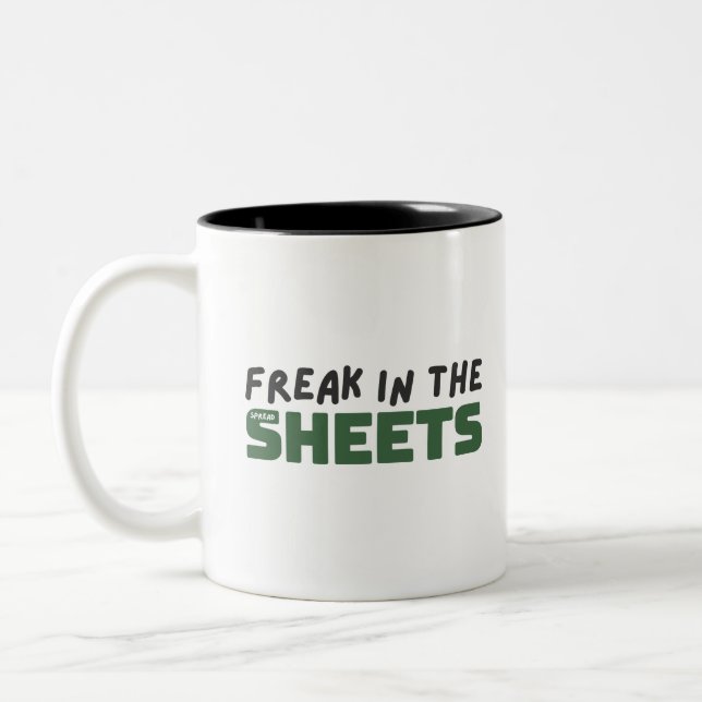 Freak in den Tabellen Zwei-Tone-Kaffee-Tasse Zweifarbige Tasse (Links)