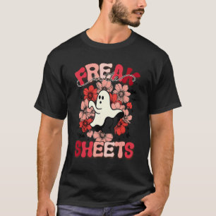 Freak in der Boo Floral Blume Hall der Sheets Ghos T-Shirt
