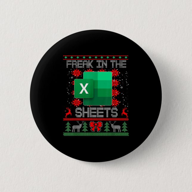 Freak in der Excel-Tabelle zu Weihnachten Button (Vorderseite)