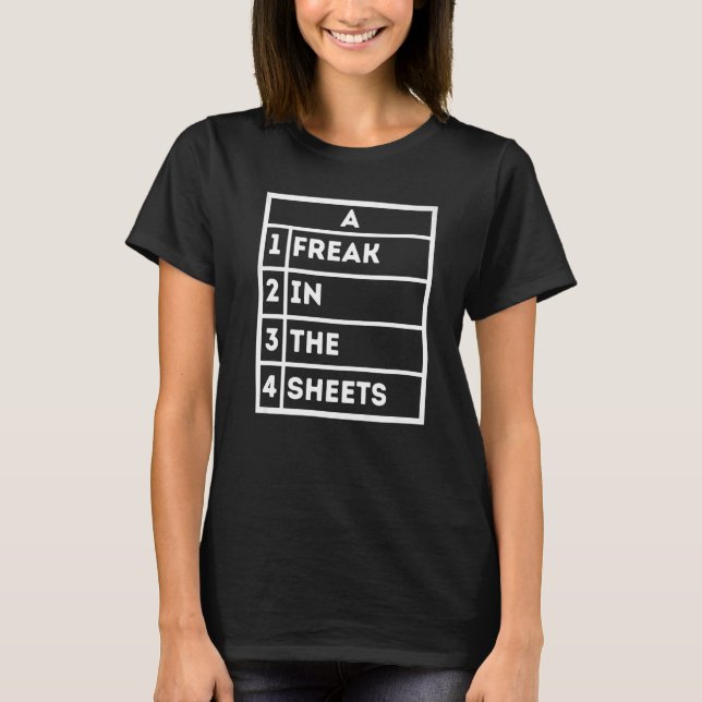 Freak in der Excel-Tabellenkalkulationsstelle T-Shirt (Vorderseite)
