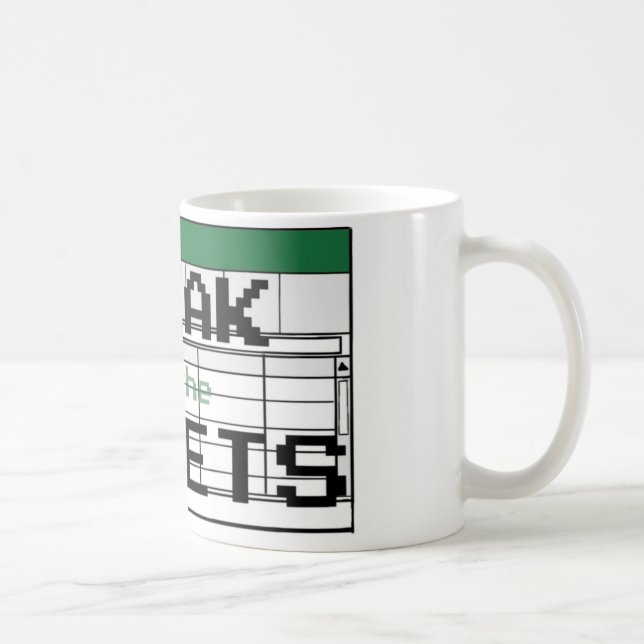 Freak in der Sheets-Tasse Kaffeetasse (Rechts)