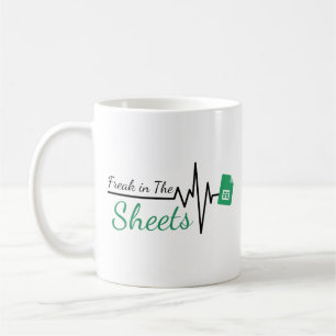 Freak in the Sheets Heartbeat - Funny Acountant Kaffeetasse
