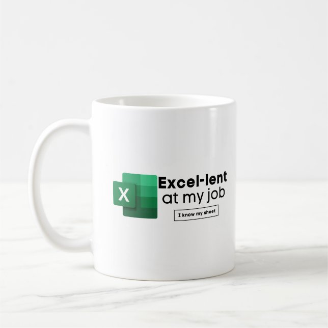 Freak in the Sheets Spreadsheet , Funny Accountant Kaffeetasse (Links)