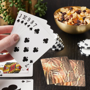 Freak Korallenstruktur und sehr raues digitales Au Spielkarten