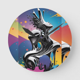 Freak Matching - Ken Gage Surreal Art Runde Wanduhr