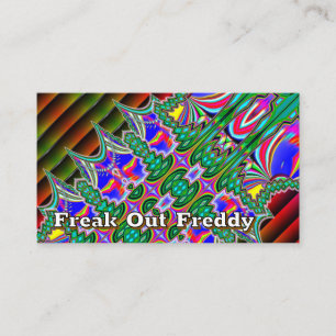 Freak Out Freddy (Sie können die Wörter ändern) Visitenkarte