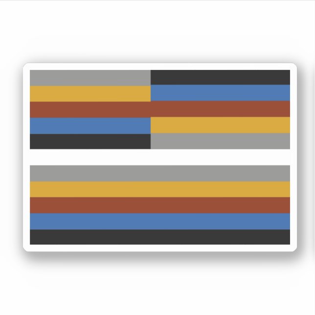 Freak Pride Flag Aufkleber (Vorderseite)