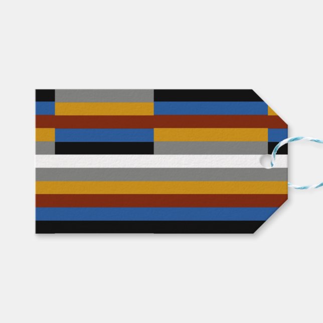 Freak Pride Flag Geschenkanhänger (Vorderseite (Horizontal))