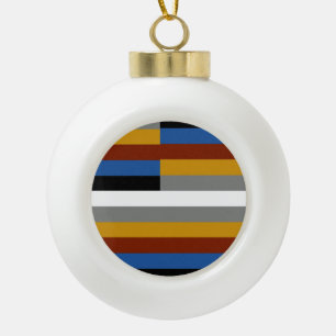 Freak Pride Flag Keramik Kugel-Ornament