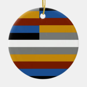 Freak Pride Flag Keramik Ornament
