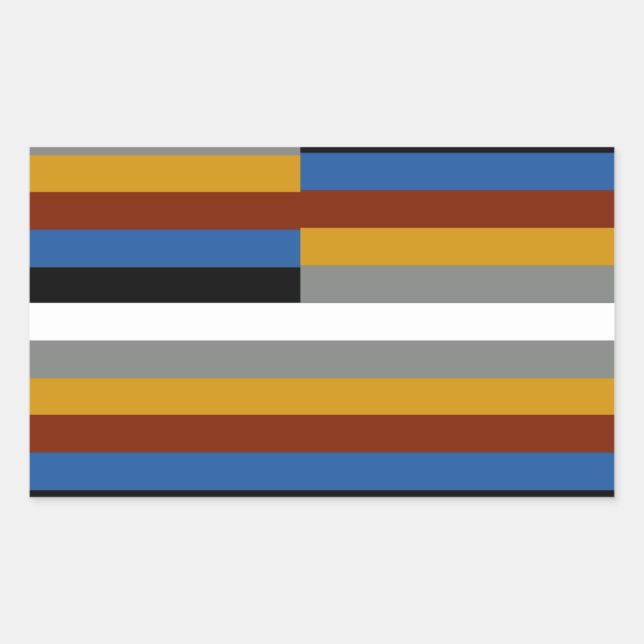 Freak Pride Flag Rechteckiger Aufkleber (Vorderseite)