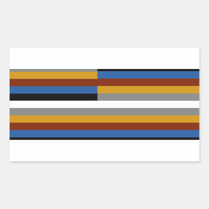 Freak Pride Flag Rechteckiger Aufkleber