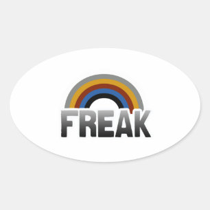 Freak Pride Ovaler Aufkleber