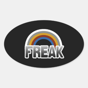 Freak Pride Ovaler Aufkleber