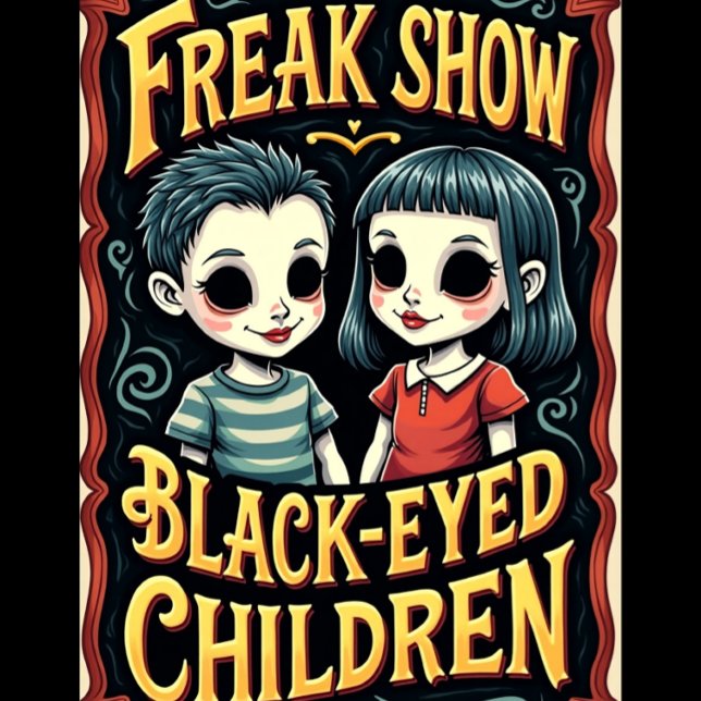 Freak Show Collection The Black-Eyed Children  T-Shirt (Von Creator hochgeladen)