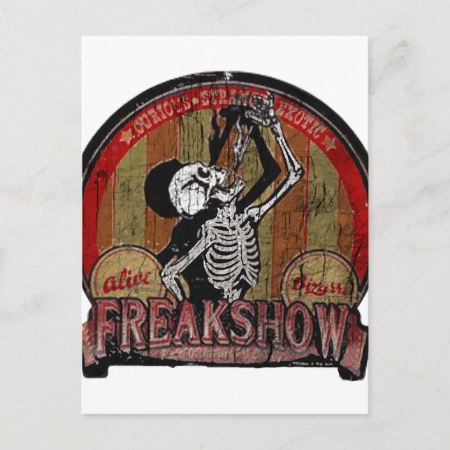 Freak Show Postkarte (Vorderseite)