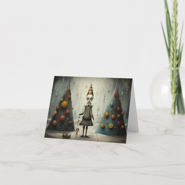Freak Show Weihnachtskarten Feiertagskarte (Vorderseite)