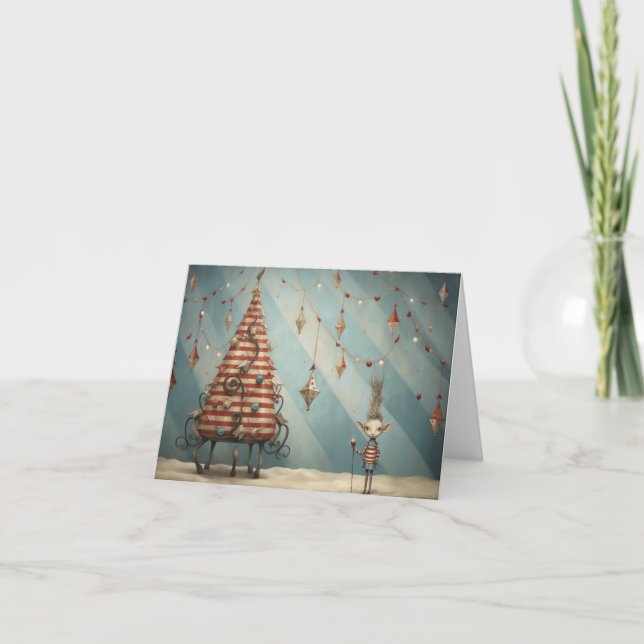 Freak Show Weihnachtskarten Feiertagskarte (Vorderseite)