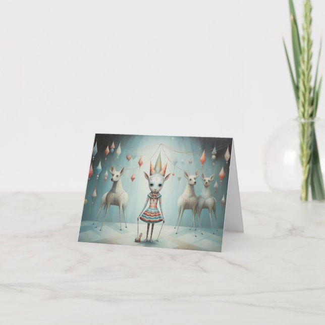 Freak Show Weihnachtskarten Feiertagskarte (Vorderseite)