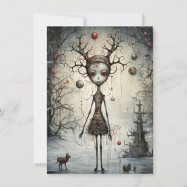 Freak Show Weihnachtskarten Feiertagskarte