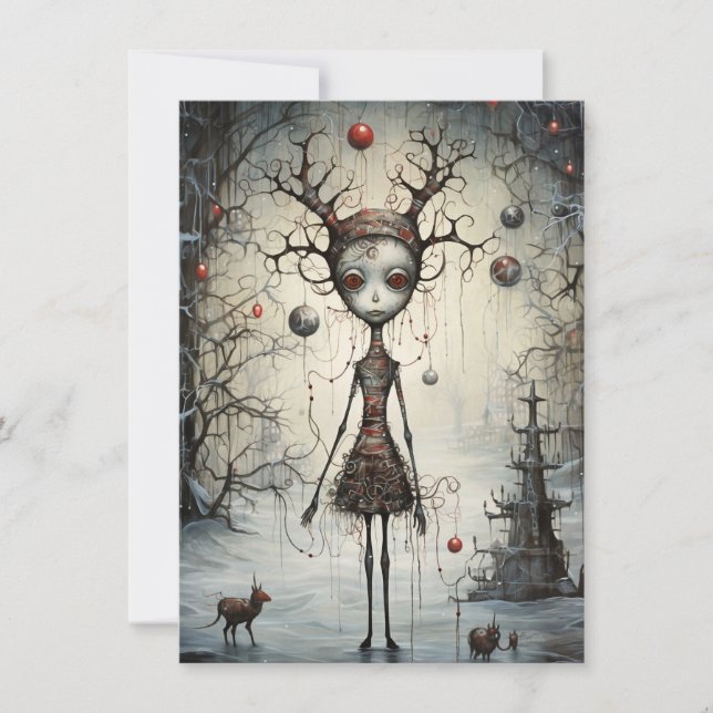 Freak Show Weihnachtskarten Feiertagskarte (Vorderseite)