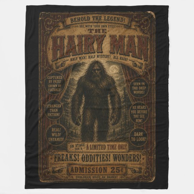 Freak Sideshow Paranormal Fleecedecke (Vorderseite)