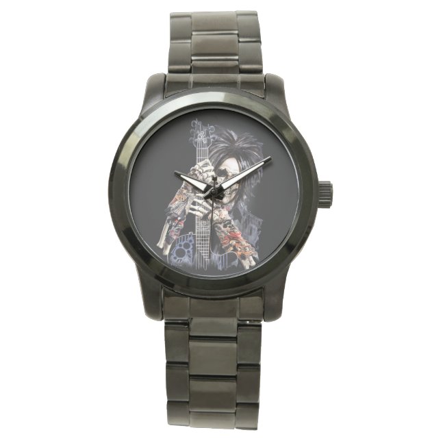 Freaked Out Gitarrist Armbanduhr (Vorderseite)