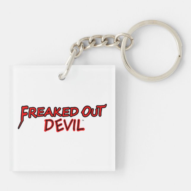 Freaked-Out-Teufel Schlüsselanhänger (Rückseite)