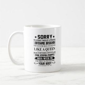 Freaking Awesome Husband Mug - Désolé, je suis pri