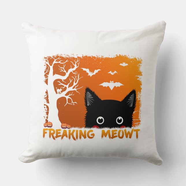Freaking Meowt Kissen (Vorderseite)