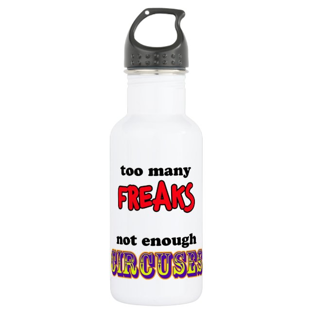 Freaks und Circuses Edelstahlflasche (Vorderseite)